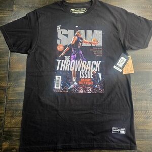 Mitchell & Ness Black Throwback Graphic Tee